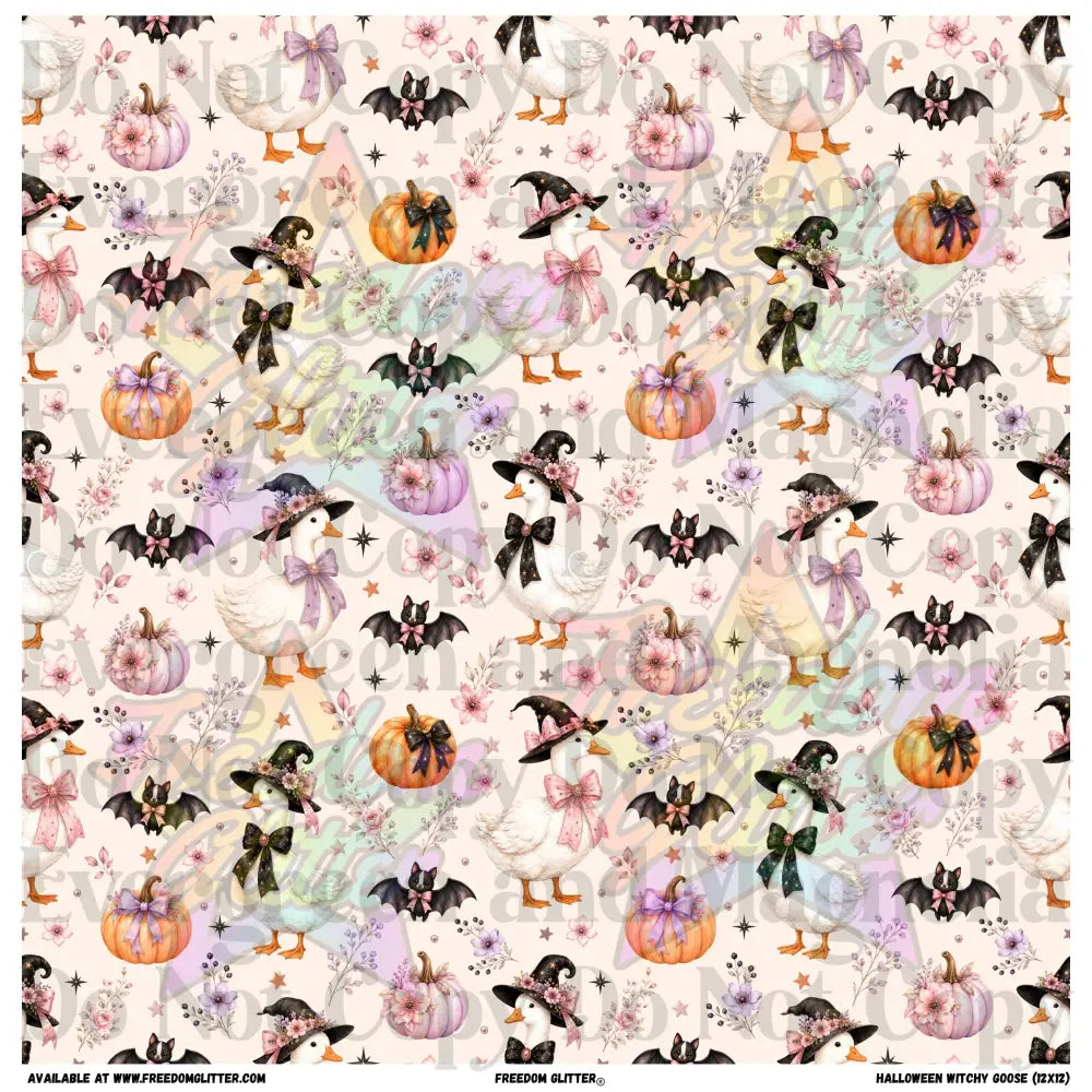 Halloween Witchy Goose (Printed Vinyl)