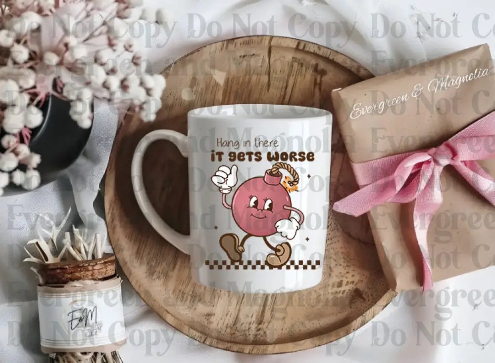 Hang in there bomb Decal