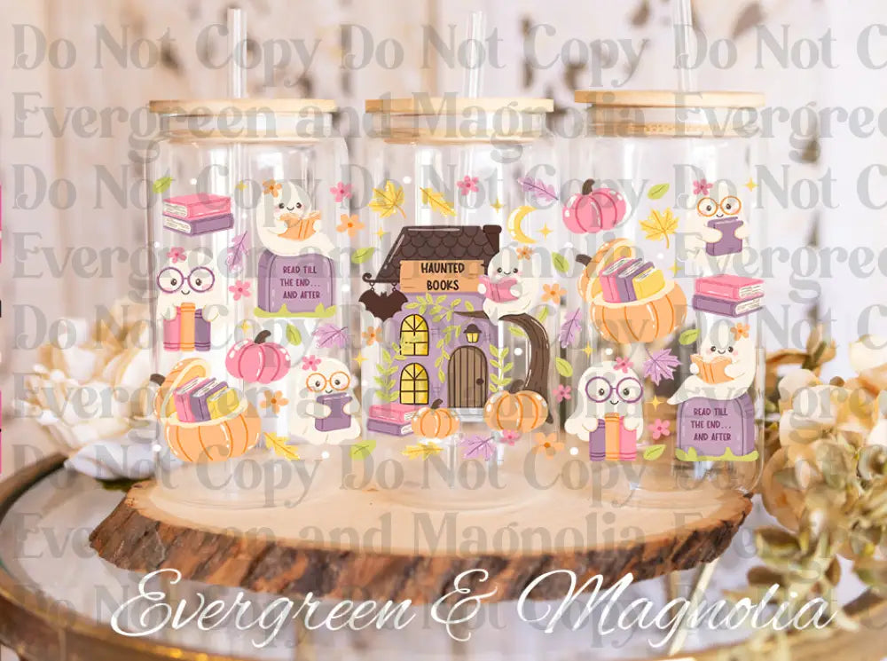 HauntedBookClub UV DTF print