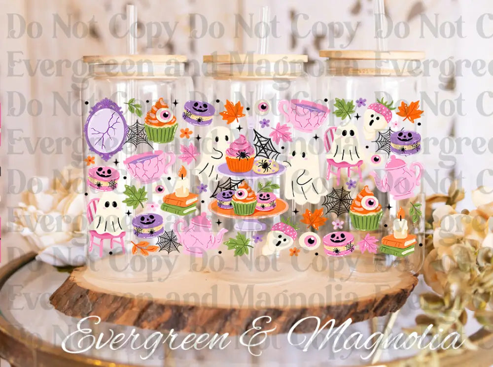 HauntedTeaParty UV DTF print