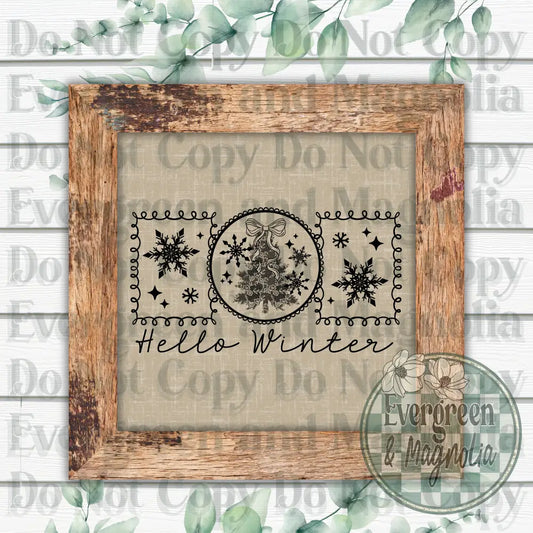 Hello Winter 1 (Black)