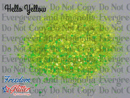 Hello Yellow (Metallic/Iridescent Glitter)