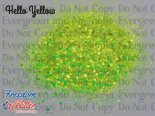 Hello Yellow (Metallic/Iridescent Glitter)