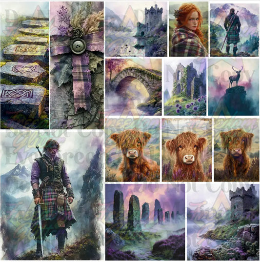 Mixed Image Sheet - Highland 1 (Printed Vinyl)