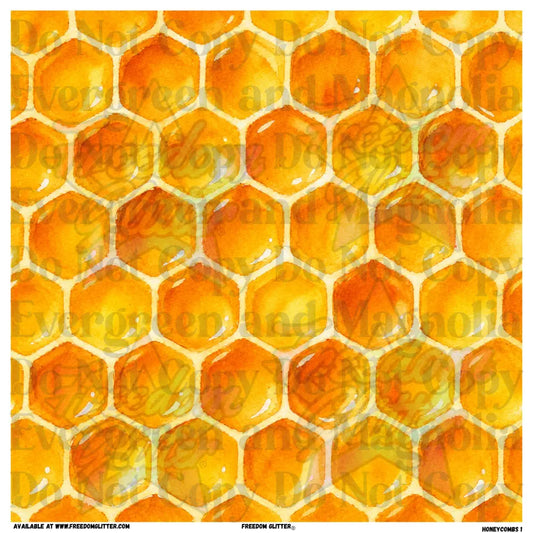 Honeycombs 1 (Printed Vinyl)