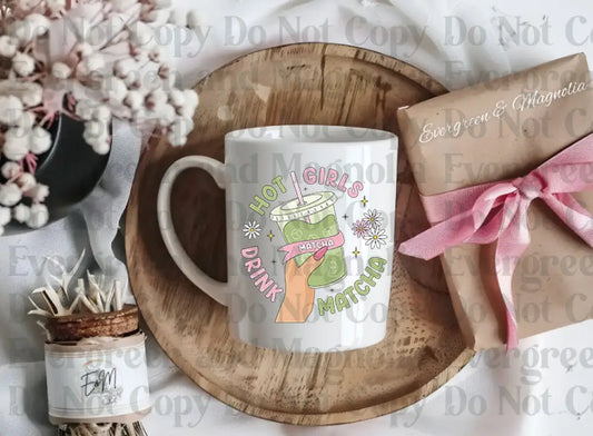 HotGirlsDrinkMatcha Decal