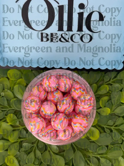 15mm Round Silicone Beads