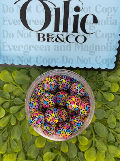 15mm Round Silicone Beads