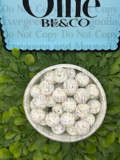 15mm Round Silicone Beads