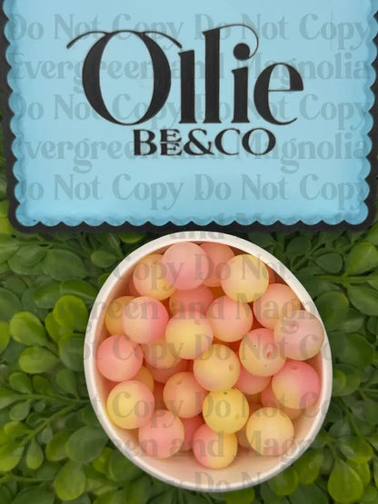 15mm Round Silicone Beads