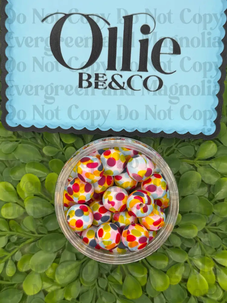 15mm Round Silicone Beads