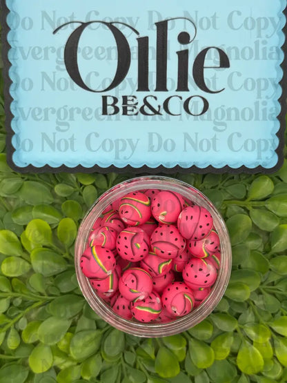 15mm Round Silicone Beads