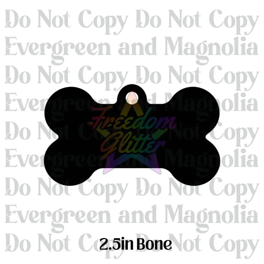 2.5in Dog Bone Keychain Acrylic Blank –  Clear Acrylic