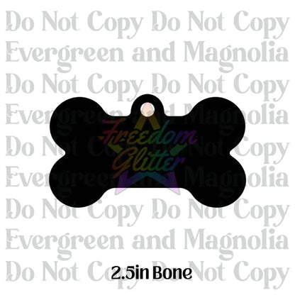 2.5in Dog Bone Keychain Acrylic Blank –  Clear Acrylic