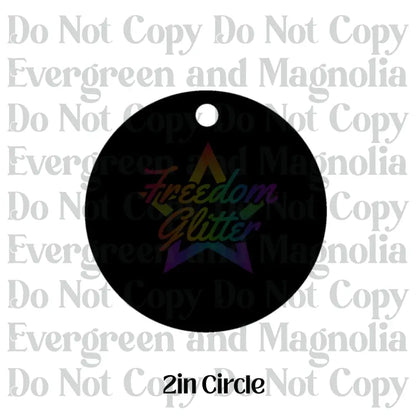 2in Circle Keychain Acrylic Blank –  Clear Acrylic