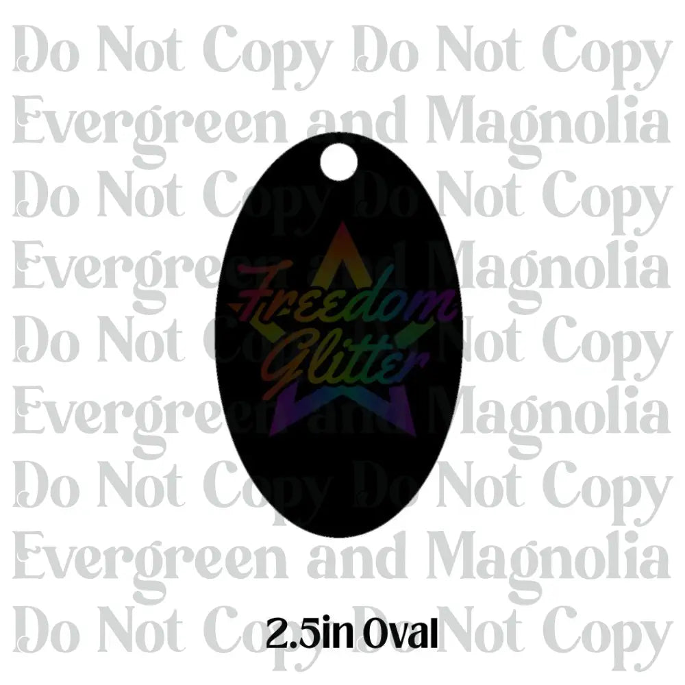 2.5in Oval Keychain Acrylic Blank –  Clear Acrylic