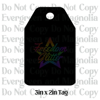 3x2in Tag Keychain Acrylic Blank –  Clear Acrylic