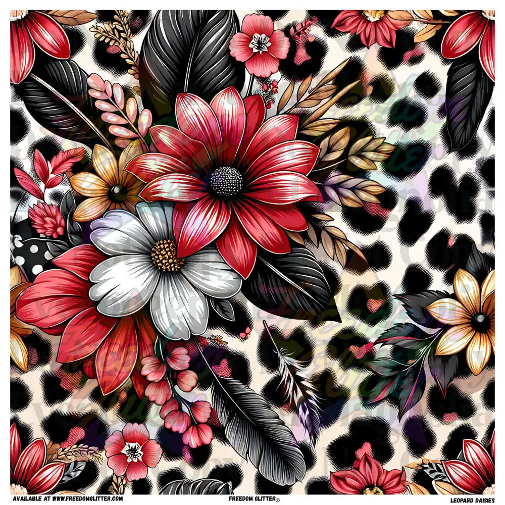 Leopard Daisies (Printed Vinyl)