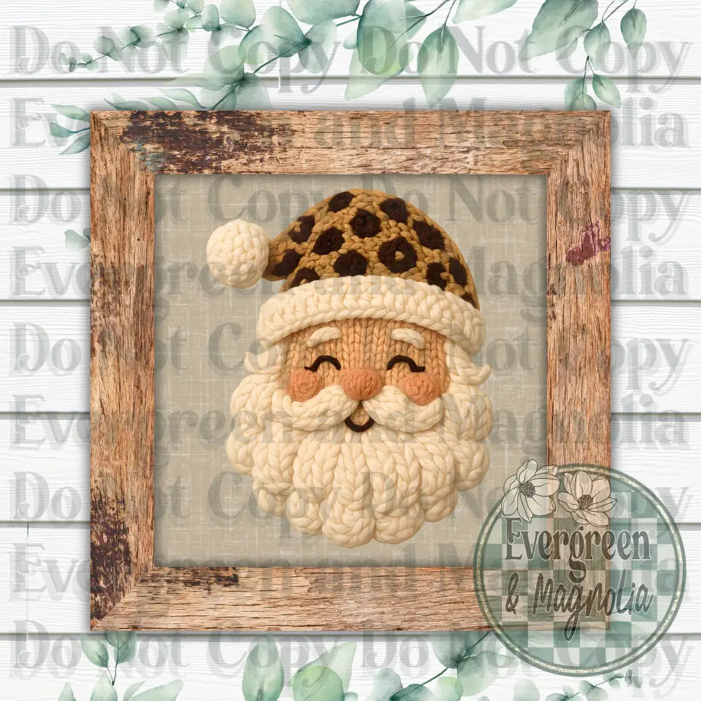 Yarn Leopard Santa