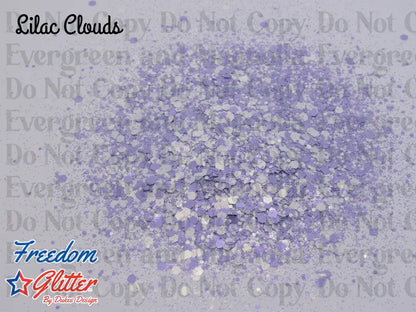 Lilac Clouds (Pearl Iridescent Glitter)