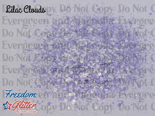 Lilac Clouds (Pearl Iridescent Glitter)