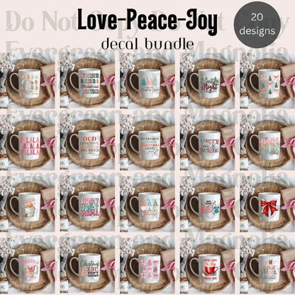 Love-Peace-Joy UVDTF Decal Bundle