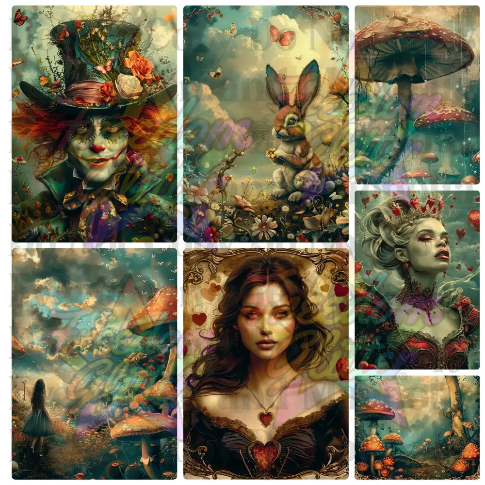 Mixed Image Sheet - Alice 8 (Printed Vinyl)