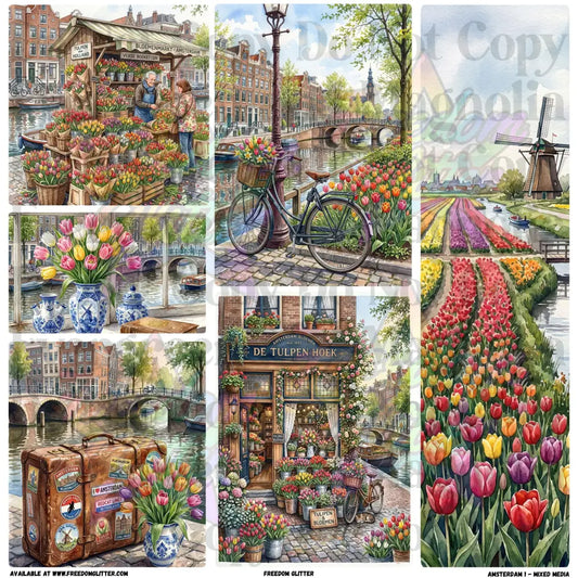Mixed Image Sheet - Amsterdam 1 (Printed Vinyl)