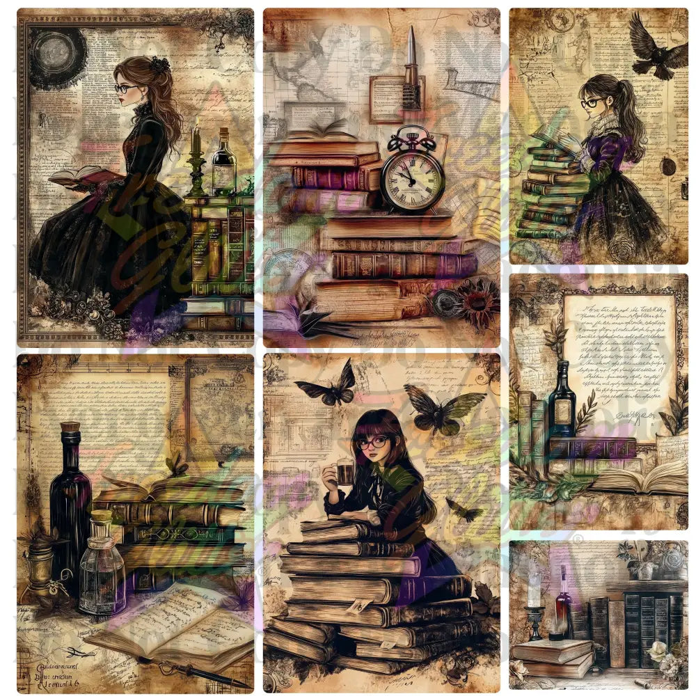 Mixed Image Sheet - Dark Academia 2 (Printed Vinyl)