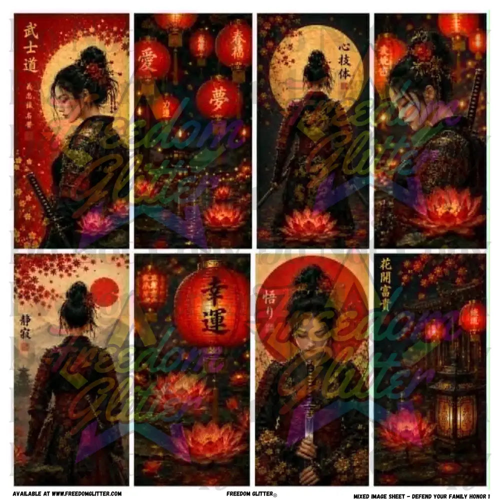Mixed Image Sheet - Defend Your Family Honor 1 (Printed Vinyl)