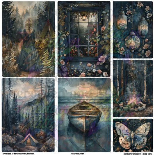 Mixed Image Sheet - Enchanted Camping 1 (Printed Vinyl)