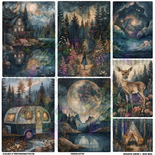 Mixed Image Sheet - Enchanted Camping 2 (Printed Vinyl)