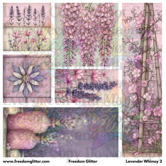 Mixed Image Sheet - Lavender Whimsy 2 (Printed Vinyl)