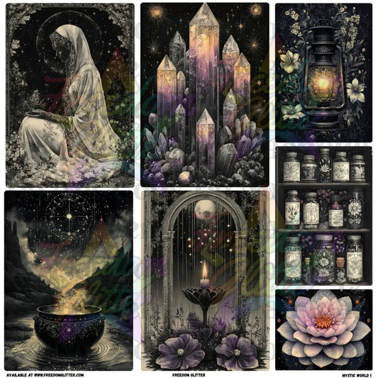Mixed Image Sheet - Mystic World 1 (Printed Vinyl)