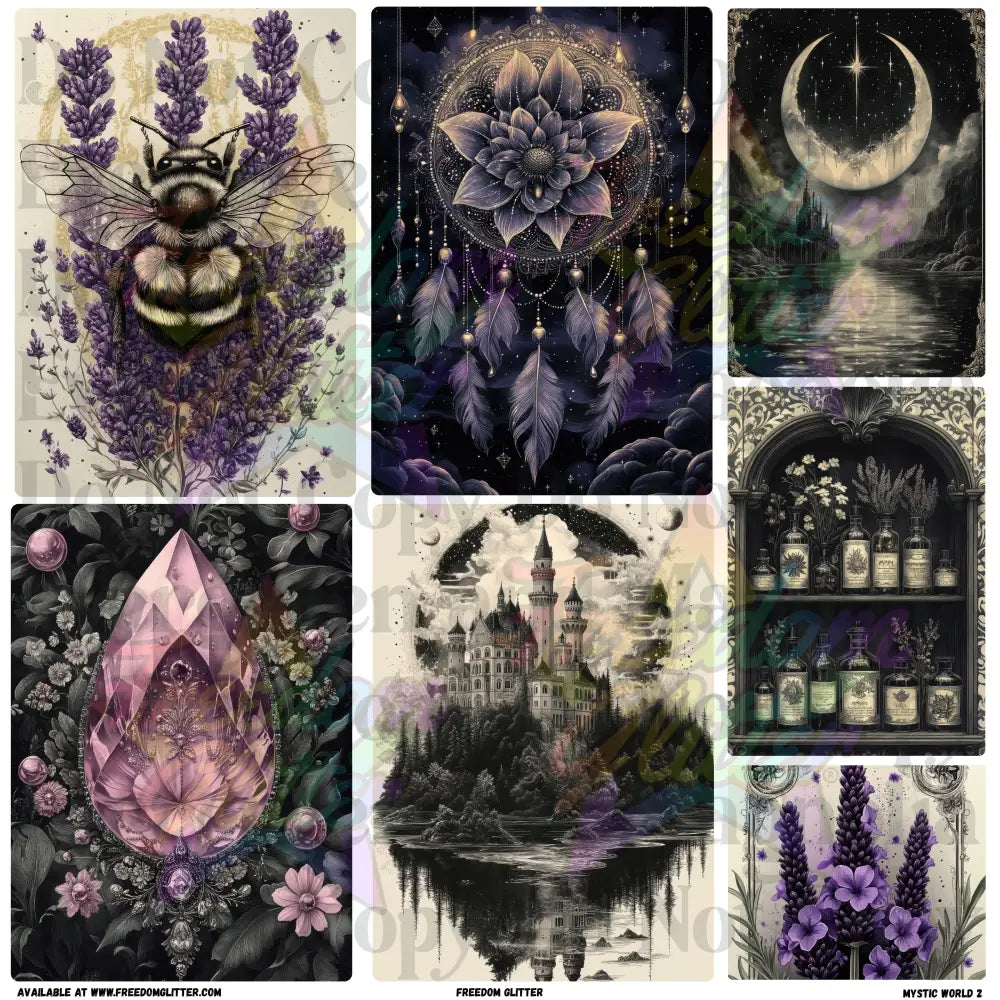 Mixed Image Sheet - Mystic World 2 (Printed Vinyl)