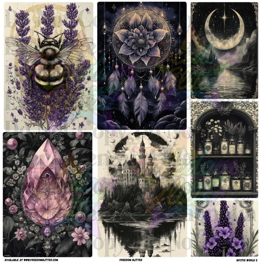 Mixed Image Sheet - Mystic World 2 (Printed Vinyl)