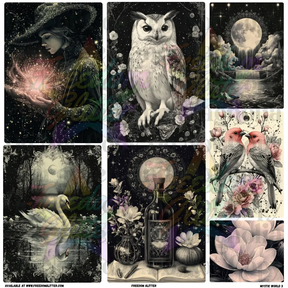 Mixed Image Sheet - Mystic World 3 (Printed Vinyl)