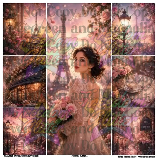 Mixed Image Sheet - Paris in the Spring (Printed Vinyl)