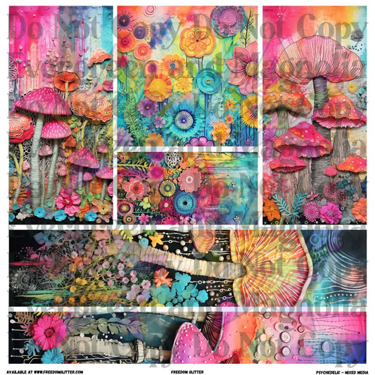 Mixed Image Sheet - Psychedelic (Printed Vinyl)