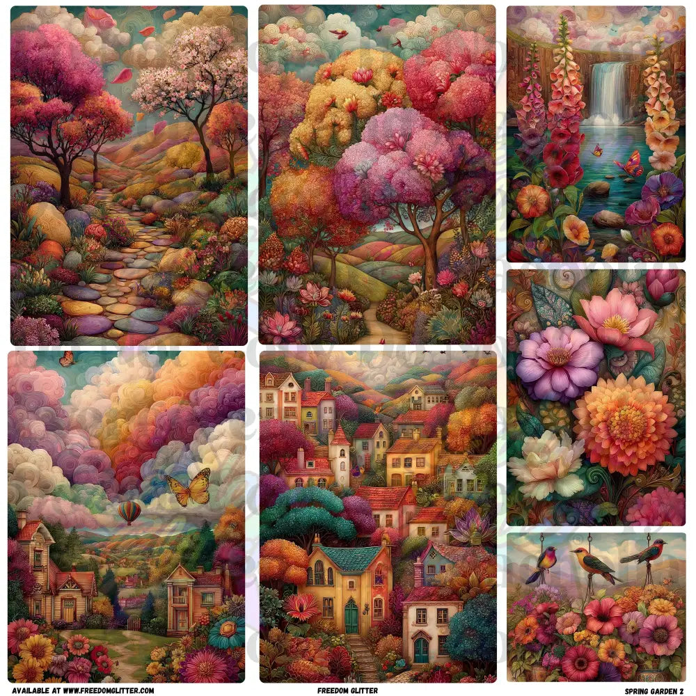 Mixed Image Sheet - Spring Garden 2 (Printed Vinyl)