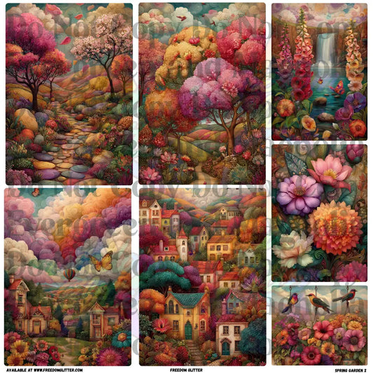 Mixed Image Sheet - Spring Garden 2 (Printed Vinyl)
