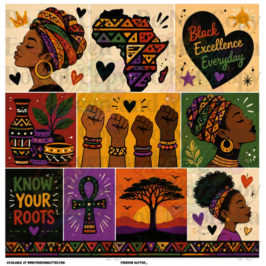 Mixed Image - African American Heritage 5 (Printed Vinyl)