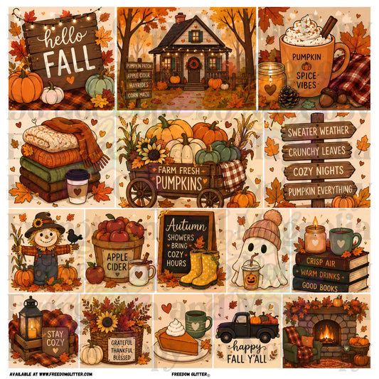 Mixed Image - Cute Fall 1 (Printed Vinyl)