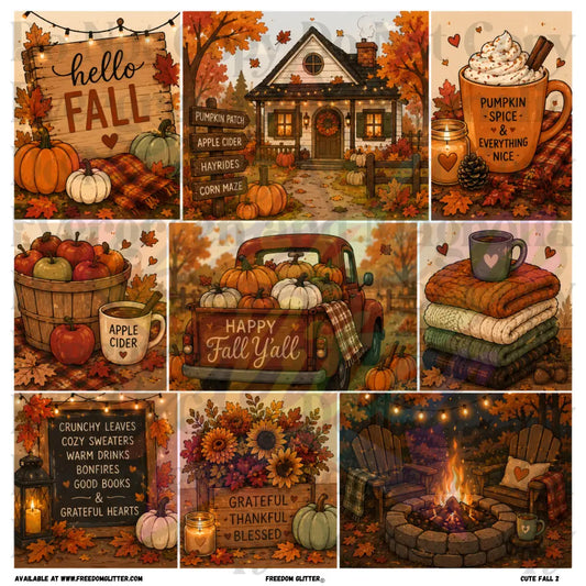 Mixed Image - Cute Fall 2 (Printed Vinyl)