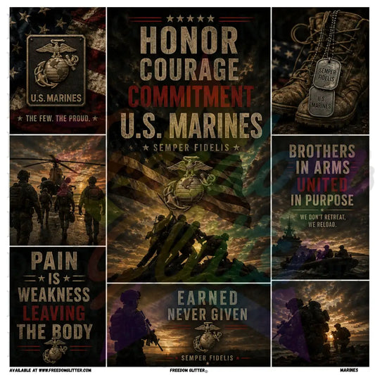Mixed Image - Marines (Printed Vinyl)