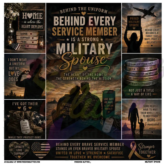 Mixed Image - Military Spouse (Printed Vinyl)