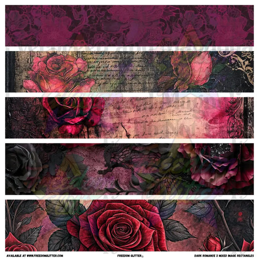 Dark Romance 2 - Mixed Image Rectangles (Printed Vinyl)