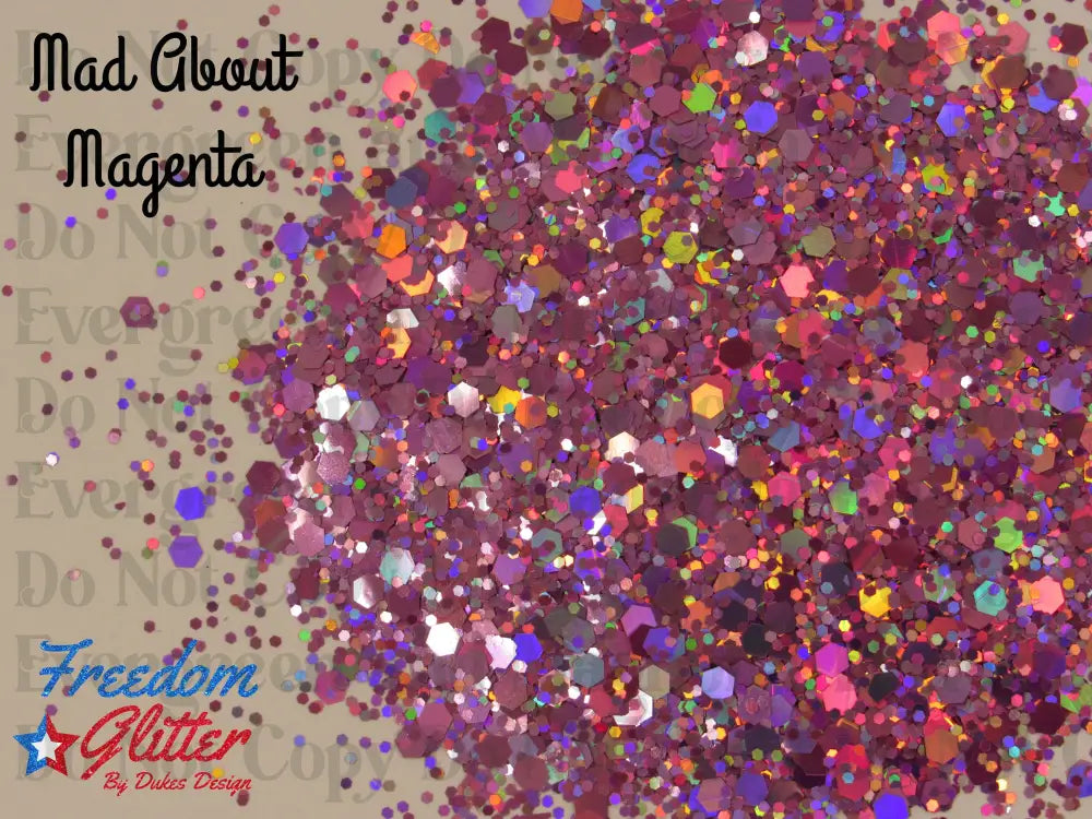 Mad about Magenta (Holographic Glitter)