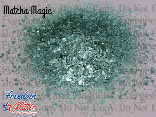 Matcha Magic (Matte Metallic Glitter)