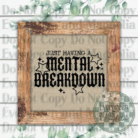 Mental Breakdown (Black)